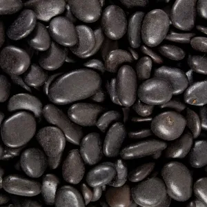 Woodlodge 1kg Black Polished Pot Topper Pebbles